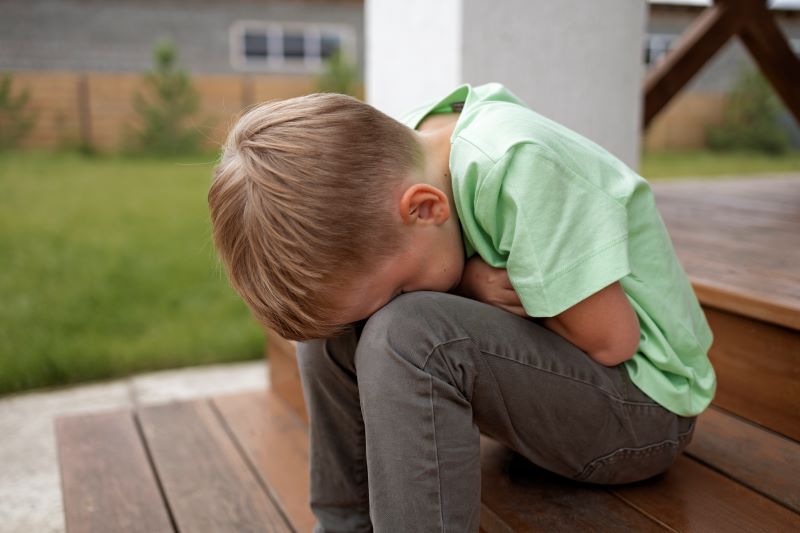 Niño con un diagnostico de depresion
