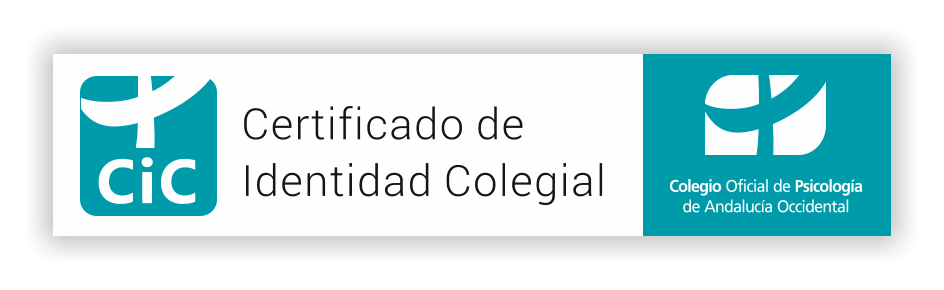 Identificación Oficial del Colegio de Psicología de Andalucia Occidental
